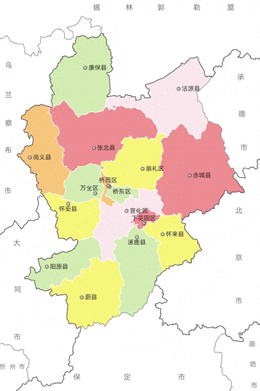 河北省行政区划（最新）